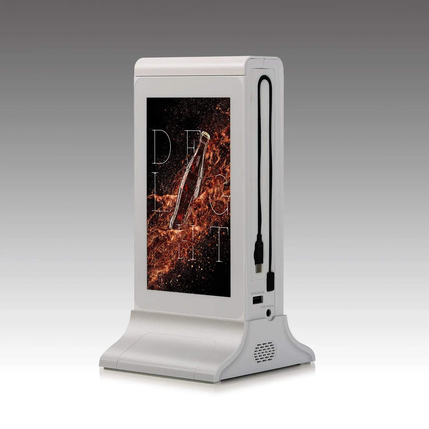 New products 2025 innovative product electronics with ordering food hyperlink calling shenzhen Table Menu Restaurant Power bank