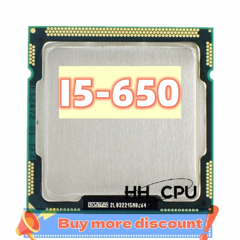 Core i5-650 i5 650 3.2 GHz Dual-Core CPU Processor 4M 73W LGA 1156