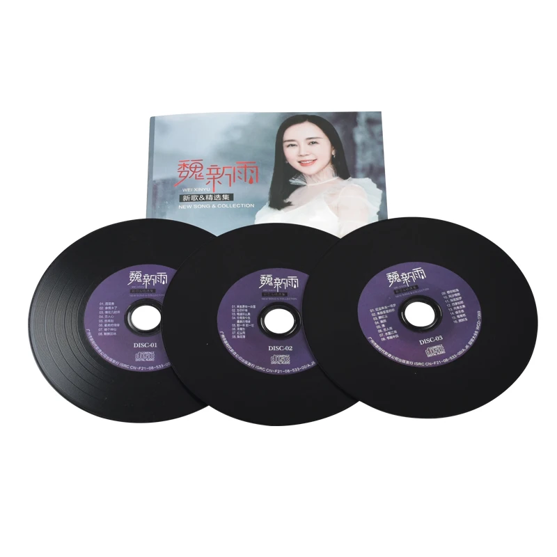 Imagem -04 - China 12cm Hd-mastering Vinyl Records Lpcd Lyrics Book Conjunto Wei Xinyu China Cantora Feminina Top Músicas Pop cd