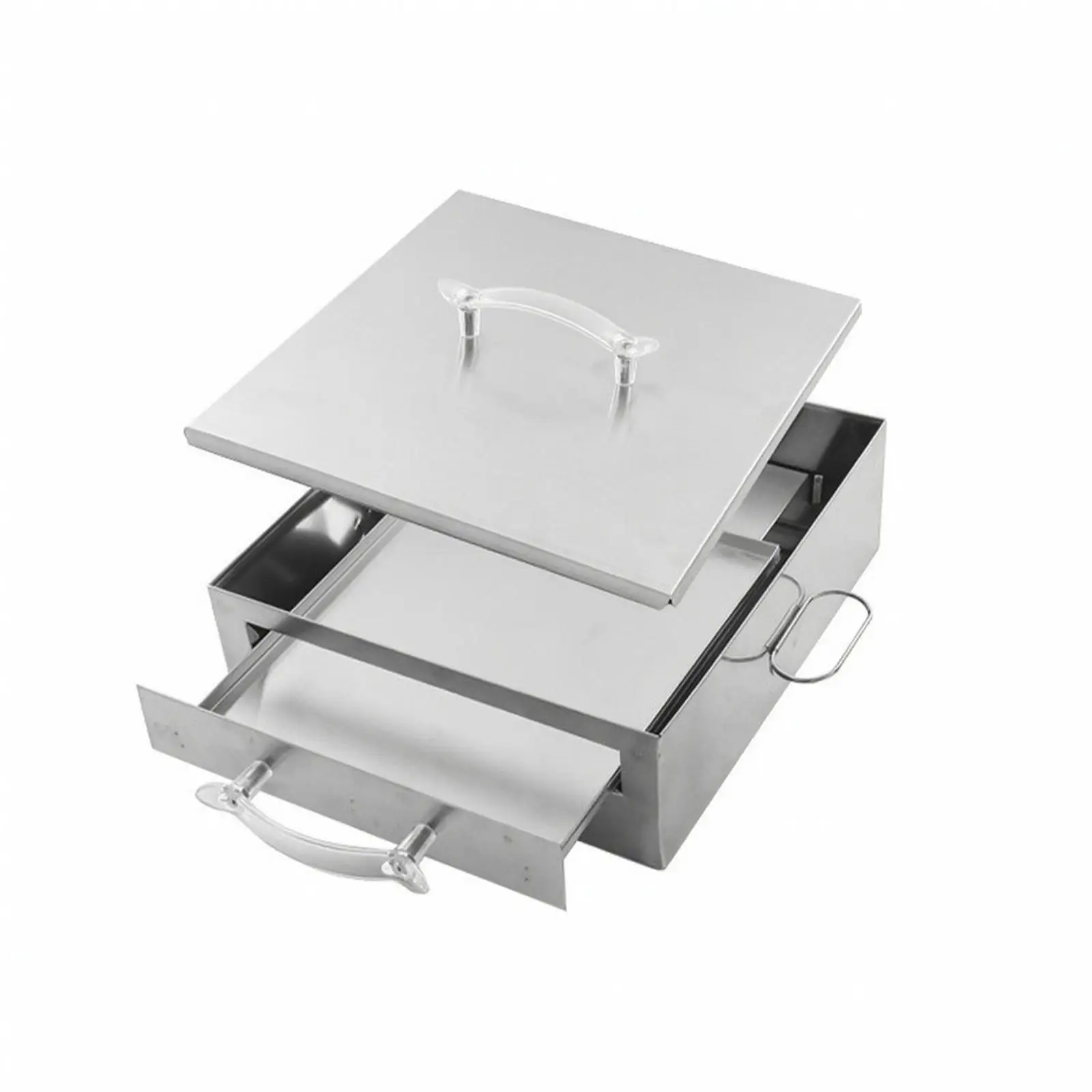 Countertop Rice Noodle Steamer Stainless Steel Drawer Style Pull Out Tray Steamer for Home Kitchen Cantonese Rice Roll