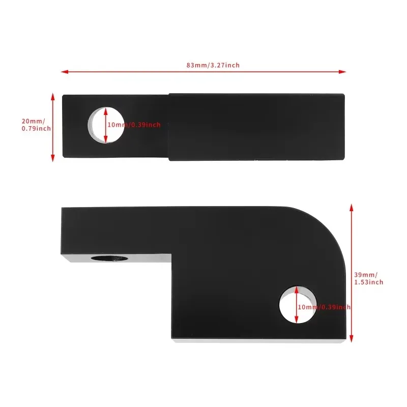 

Uiz For k Headlamp Relocation Bracket Headlight Extension Block Kit Black Motorcycle 39-49mm Harley Dyna Super Glide FXDF FXDB