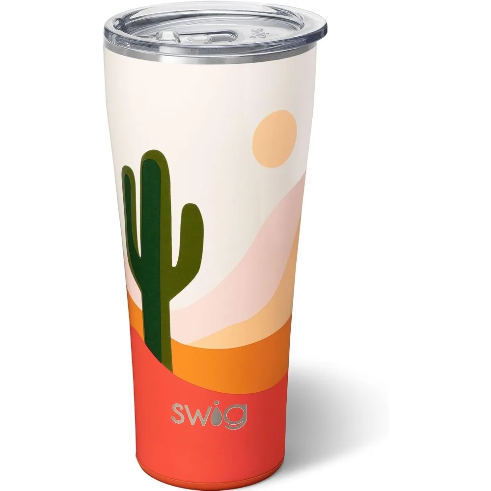 

32oz Insulated Tumbler, Travel Coffee Tumbler with Lid, Cup Holder Friendly Travel Coffee Mug