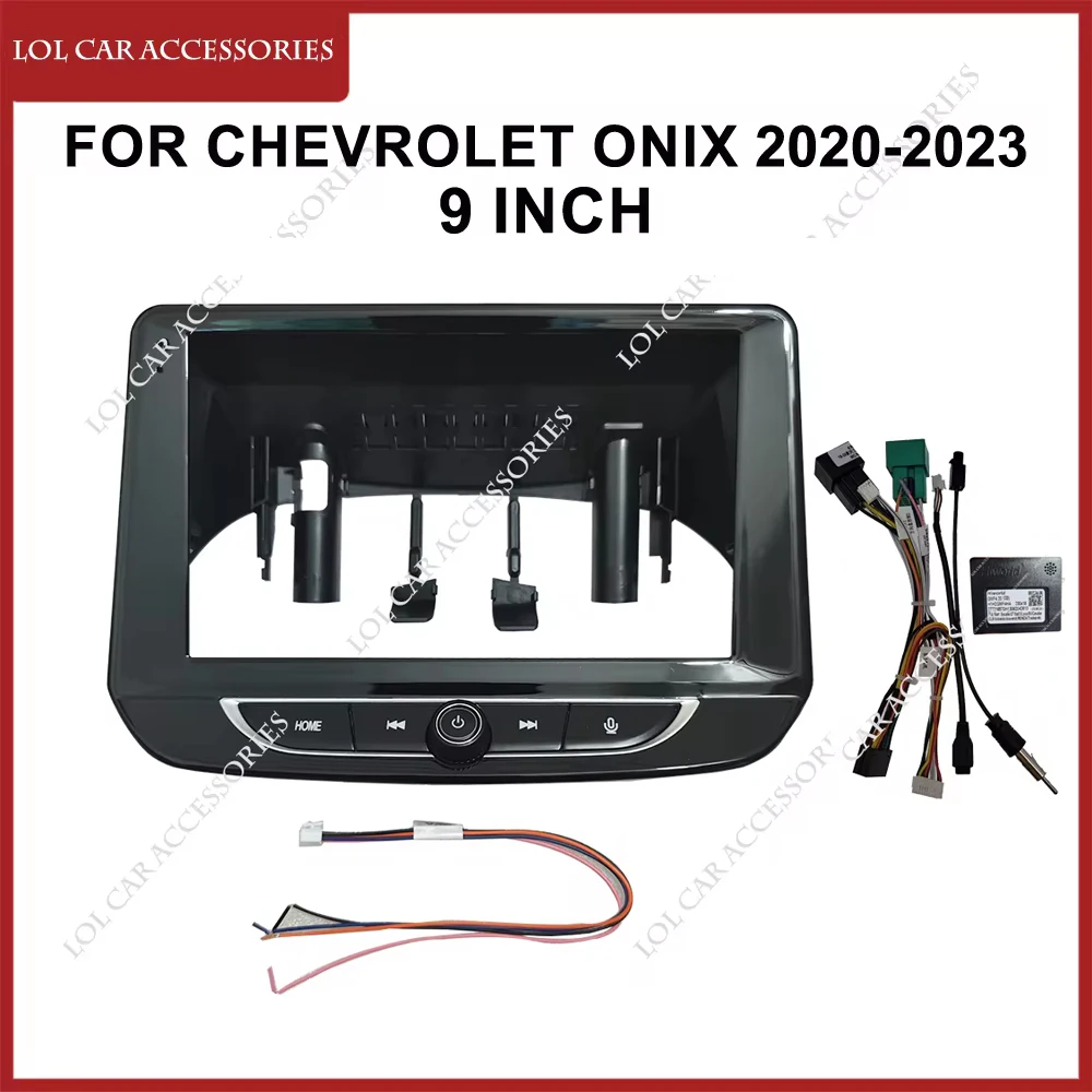 

2pcs set 9 Inch For Chevrolet Onix 2020-2023 Car Radio Stereo GPS MP5 Android Player Fascia Panel 2 Din Head Unit Dash Frame