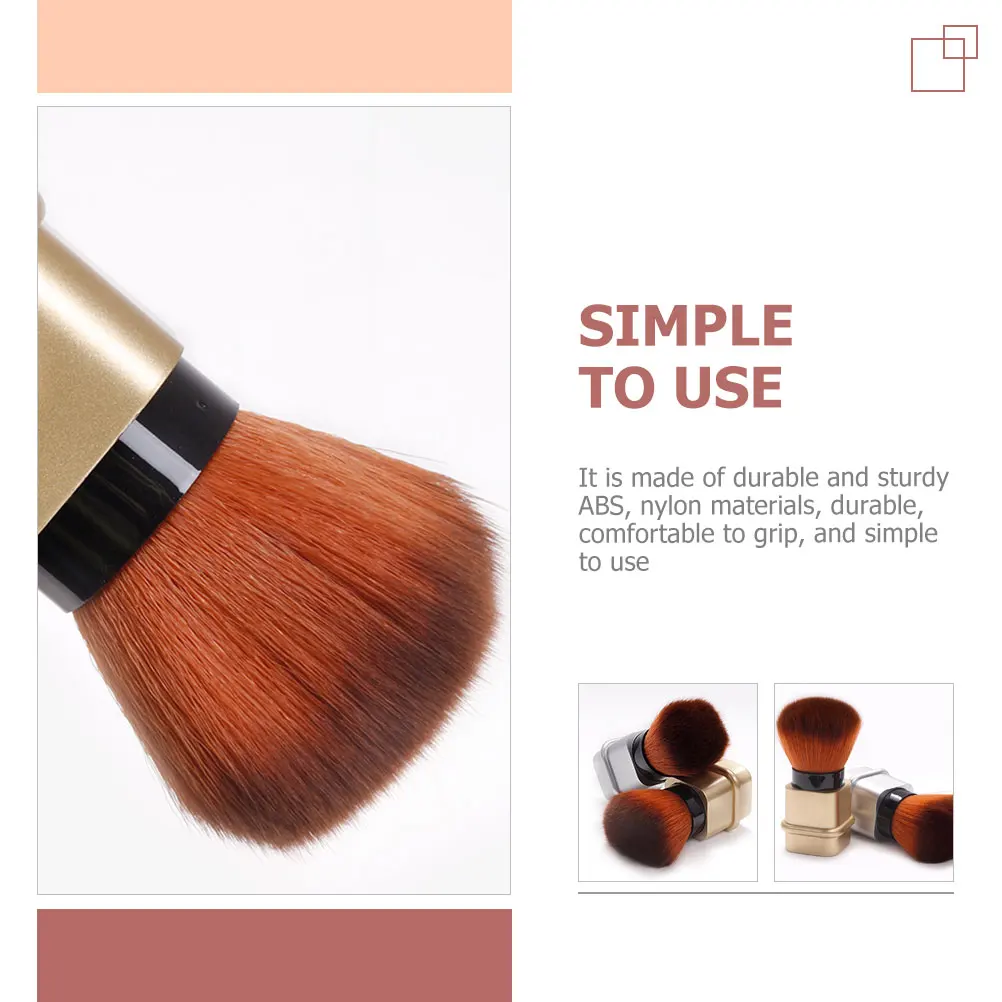

Retractable Tube Brush for Makeup and Nails Durable ABS Nylon Materials Portable and Practical for Various Scenarios