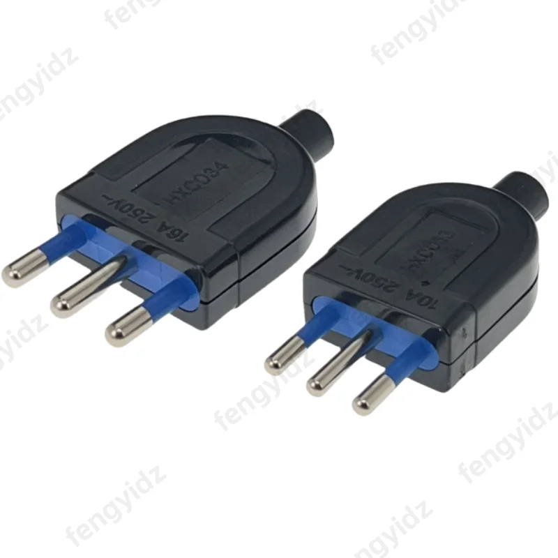 10A/16A Italian plug Connect the power cord Male female plug Power Plugs Italian tripolar convert socket
