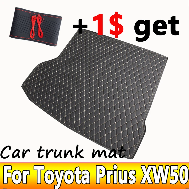 Car Trunk Mat For Toyota Prius XW50 2019~2022 Auto Trunk Storage Pads Cargo Tray Trunk Waterproof Protective Pad Car Accessories