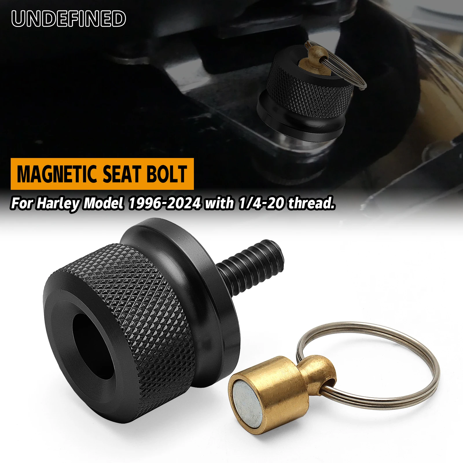 Motorcycle Magnetic Seat Bolt Seat Lock Anti Theft for Harley Sportster Touring Road Street Glide Dyna Street Fat Bob Softail