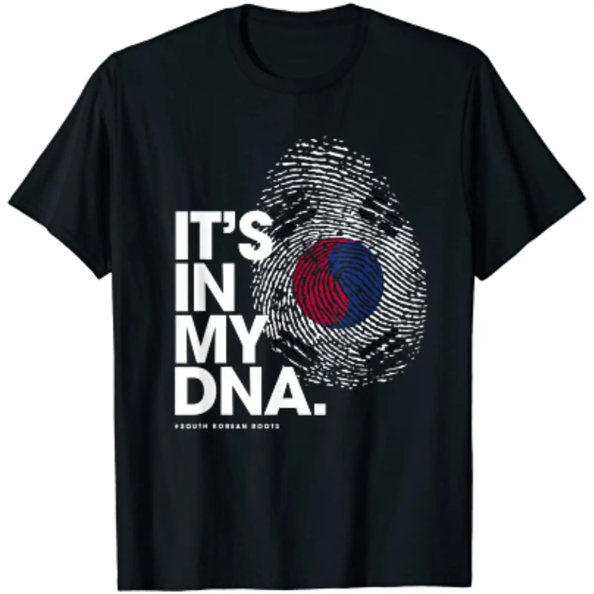 

IT'S IN MY DNA South Korea Flag Shirt South Korean Roots Men T-Shirt Short Sleeve Casual Cotton Boys T-Shirts