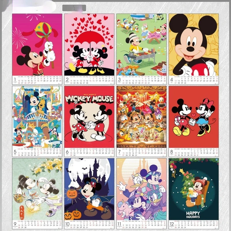 Disney Mickey Mouse Merchandise 2025 6 Zoll vertikale Version 8 Zoll Tischkalender Desktop-Memo-Kalender