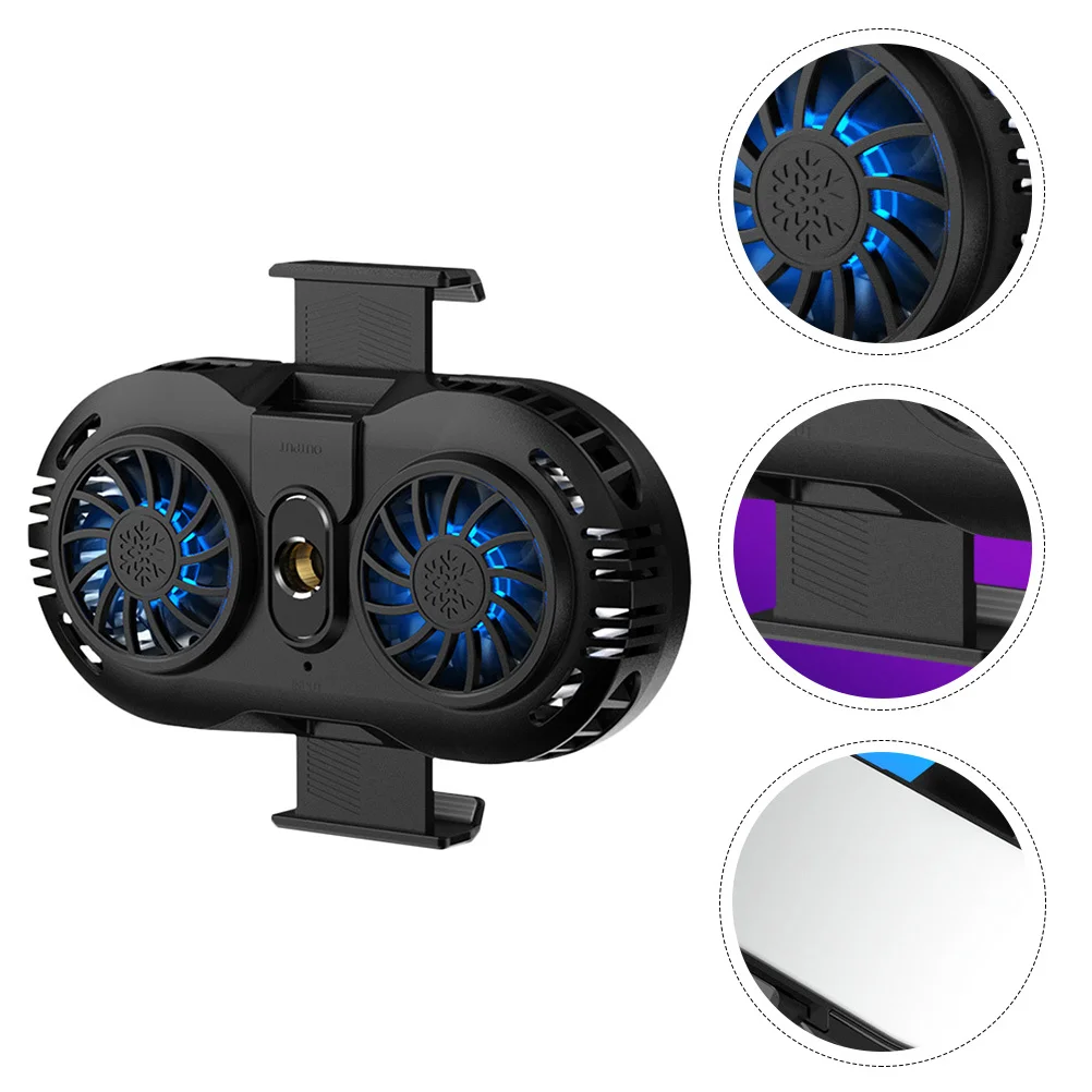 

Smartphone Fan Semiconductor Cooling Device Super Mute High-Speed Cooling For 4-6.5 Inch Mobile Phone Retractable Buckle Phone