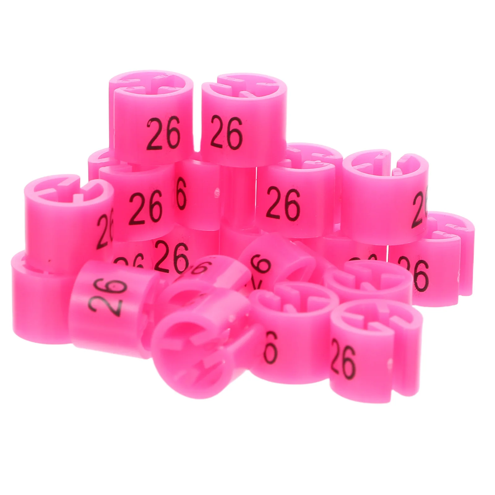 

200Pcs Round Plastic Size Sorting Rings for Hangers 26 Numbered Clothing Size Markers Reusable Retail Wardrobe Organizers