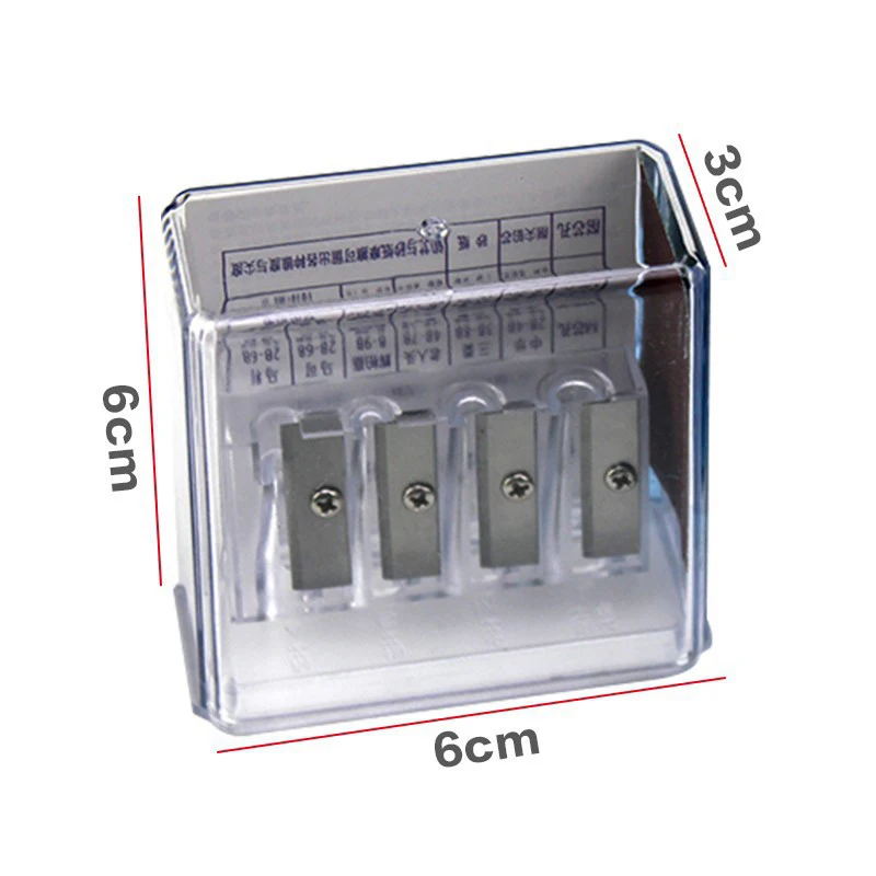 Sacapuntas multifuncional de 4 agujeros, sacapuntas de carbón, núcleo largo, plomo, dibujo Manual de arte, bocetos, suministros de dibujo