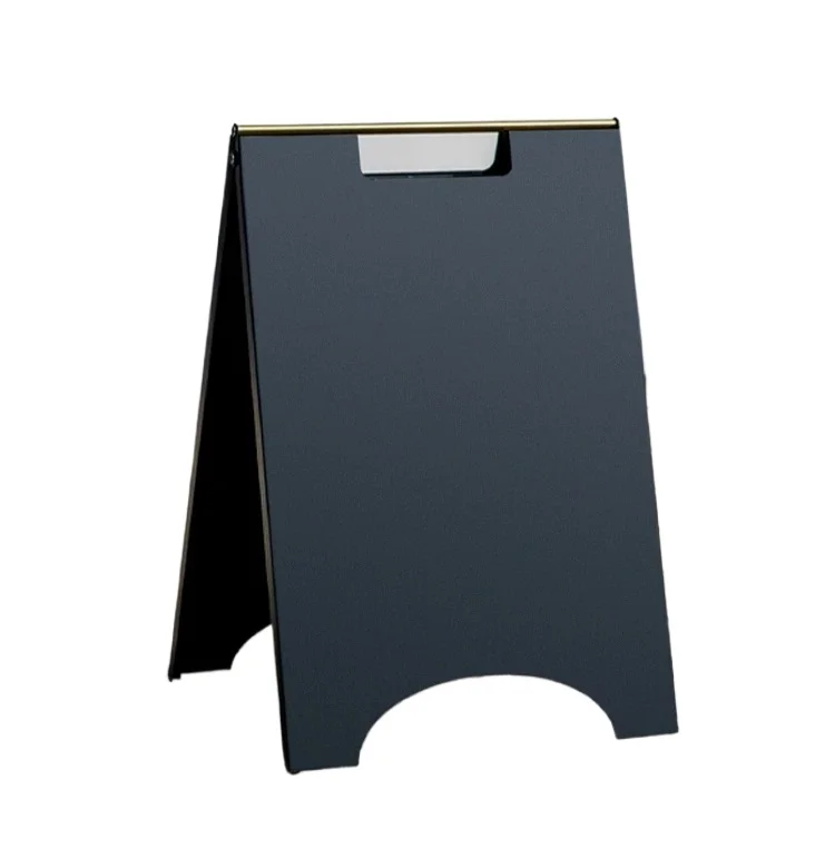 Customizable Double Sided Metal Display Stand, Portable Folding Vertical Billboard for Outdoor Advertising Signage