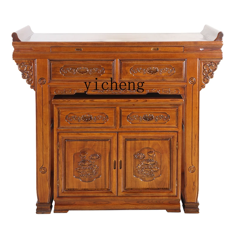 LYY Household Altar Cabinet Buddha Shrine Altar Small Altar Buddha Table Table for God of Fortune