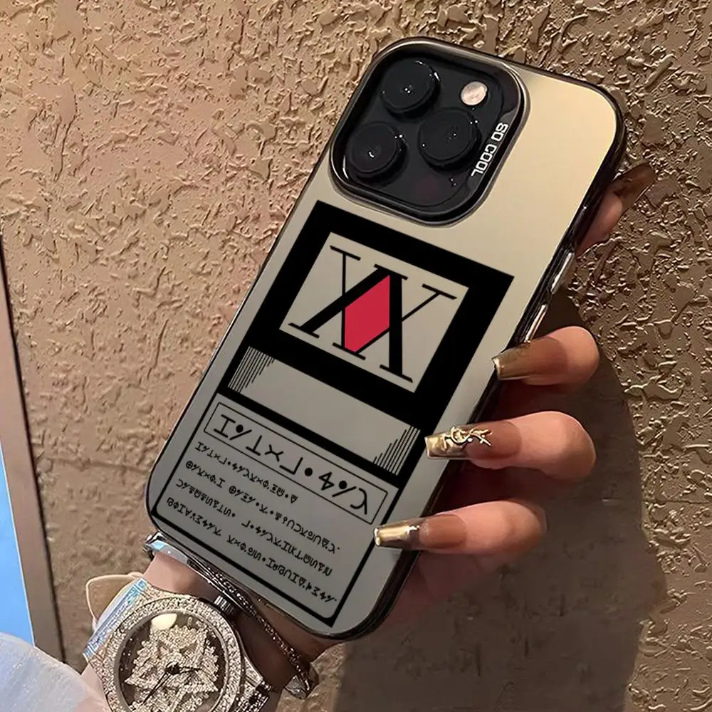 H-Hunter x Hunter License Phone Case Color electrosilvering For iPhone 17 16 11 14 15 12 Pro 11 Plus 13 Pro MAX phone Drop case