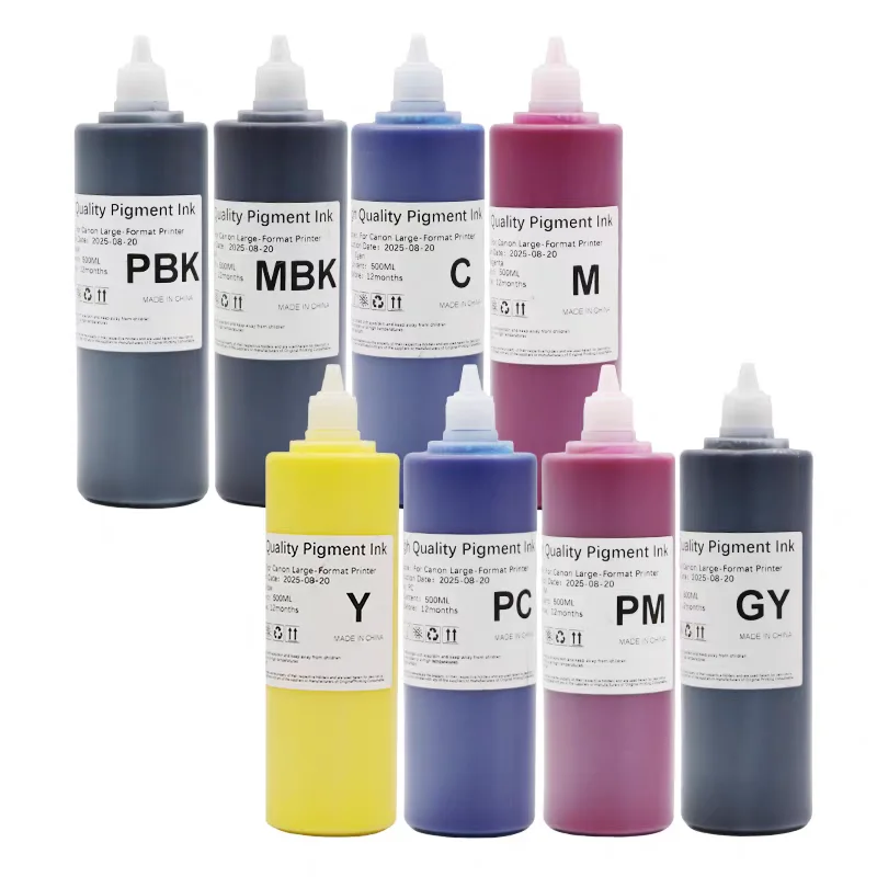 500ML Pigment Ink For Canon iPF8400, iPF9400, TM-200, TM-250,PRO-520 540 540s 560s PRO 2000 4000 6000 6100 2600 4600 6600 4600S