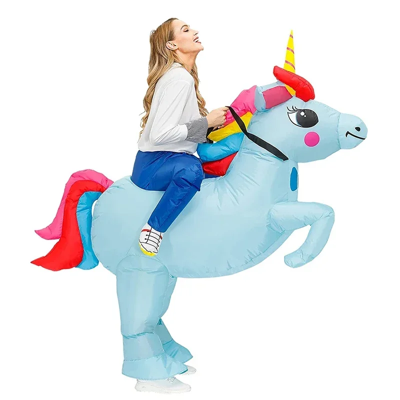 RT01 زي قابل للنفخ للبالغين، أزياء الهالوين القابلة للنفخ، زي يونيكورن للبالغين، أزياء الهالوين للبالغين للنساء، تكلفة تفجير Gf1