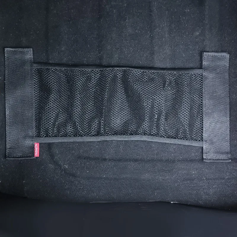 Oversized Mesh Pocket Car Trunk Sundries Fixed Net Car Storage Fixed Rack Car Elastic Luggage Mesh Pocket Storage Bag