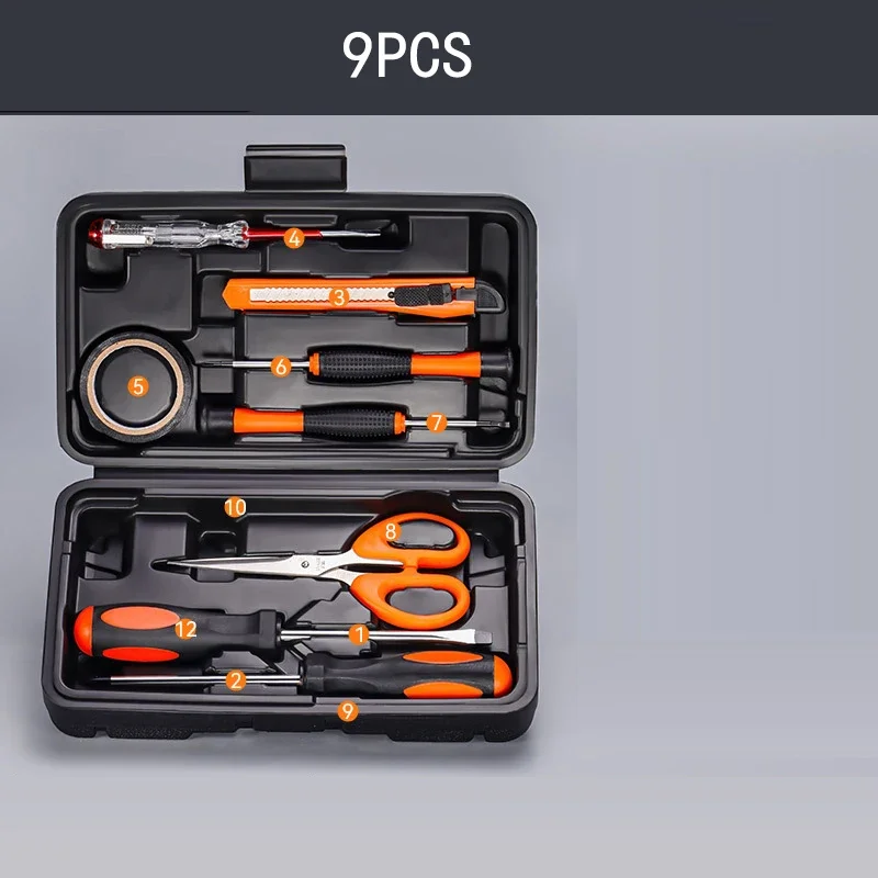 Small Household Repair Tool Kit, Multi‑functional Durable Hand Hardware Tools with Portable Storage Case for Home Daily Repair