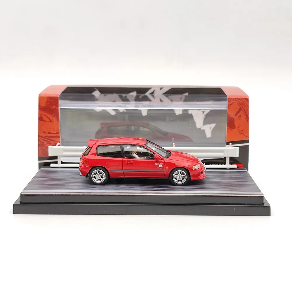 

Hobby Japan HJ641017HR 1/64 for Civic (EG6) Myogi Night Kids / Shingo Shoji Red Diecast Models Toys Car Collection Gifts