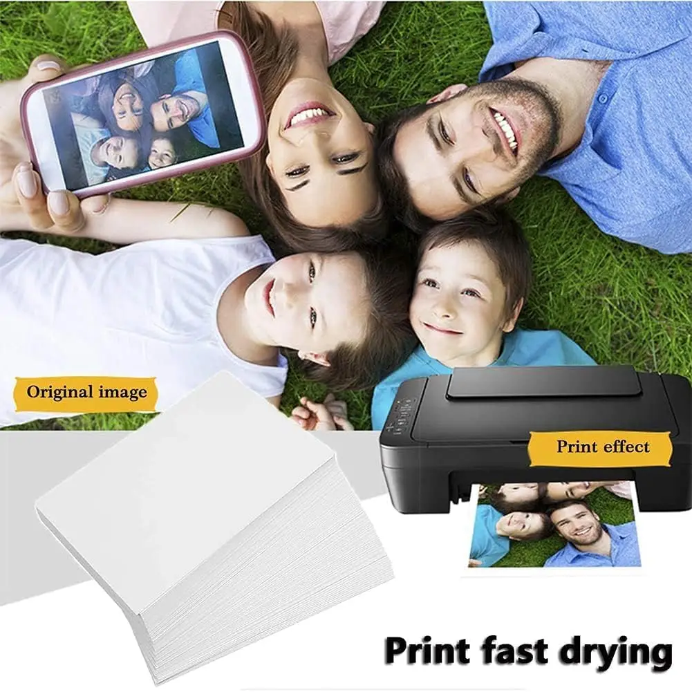 A4(8.27"×11.7") Photo Paper , Waterproof Glossy for Photo Paper，A4 Size 230gsm Waterproof Embossed Card Paper Inkjet Photo Paper