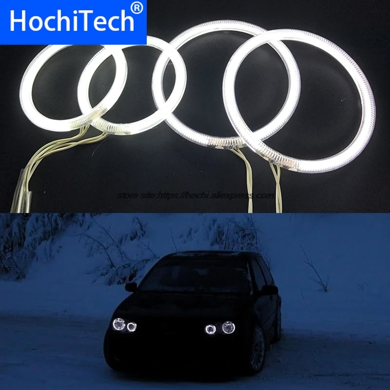 

For Volkswagen VW Golf Mk4 1998 To 2004 Ultra Bright Headlight Illumination CCFL HochiTech Excellent Angel Eyes Kit