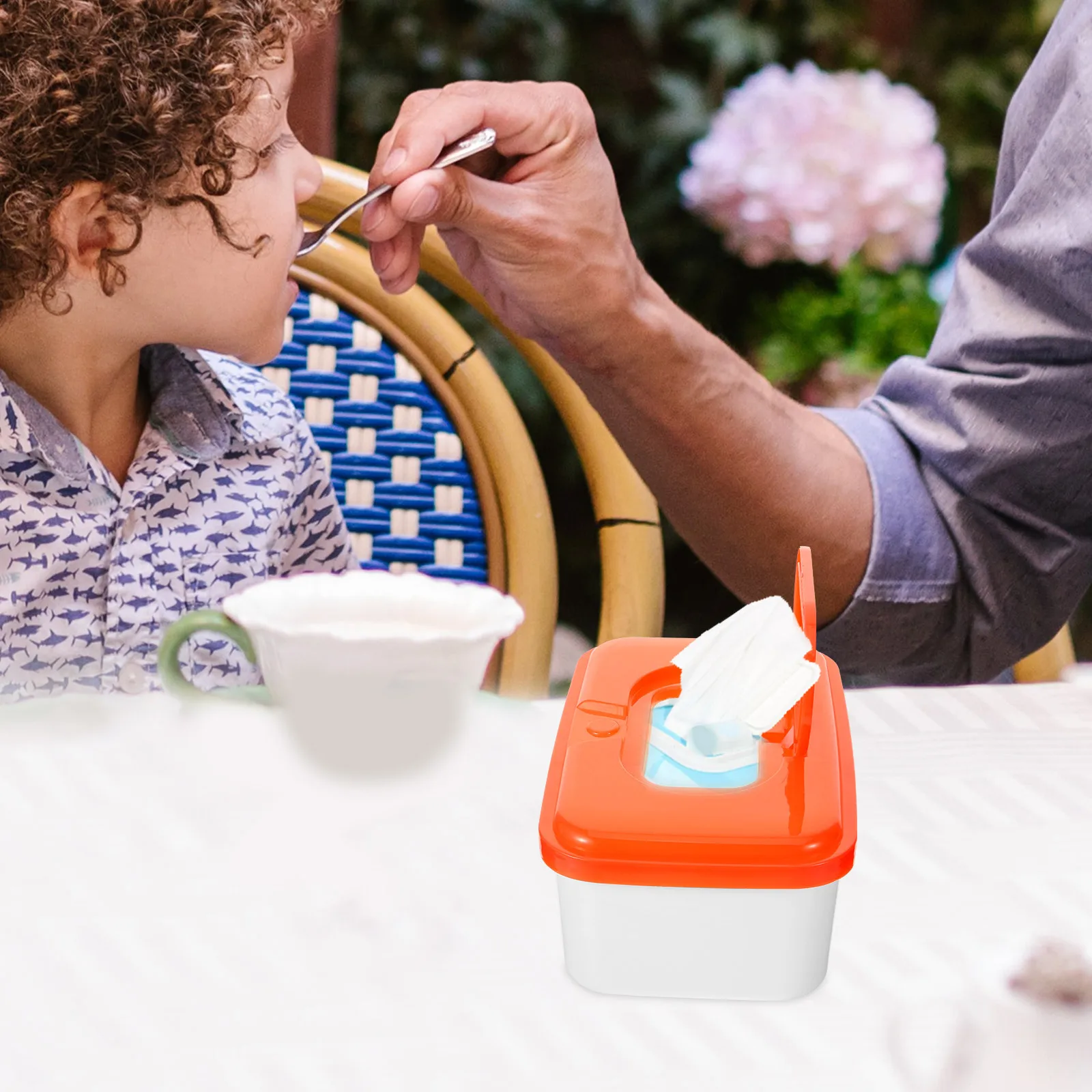 

2pcs Plastic Box Refillable Wipes Dispenser Portable Tissue Holder Reusable Container For Diaper Changes Wet Wipe Case