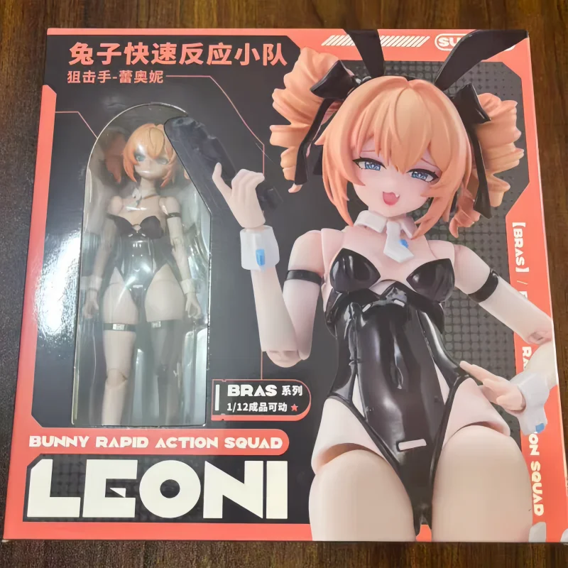 

Original Sushiworks 1/12 Mobile Suit Girl Rabbit Rapid Response Team Sniper Leoni Bunny Girl Full Set 6in Action Figure Model