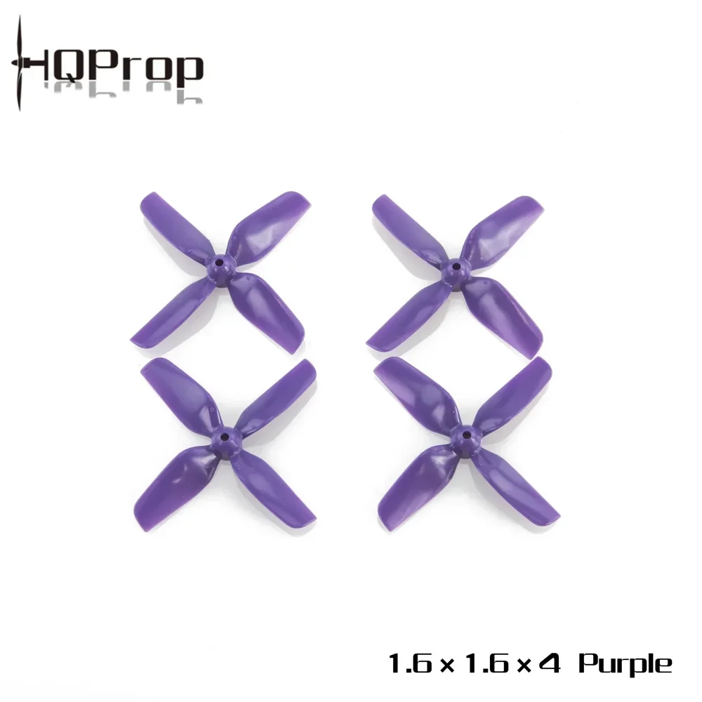 HQ Micro Whoop Prop 1.6X1.6X4 40MM 4-Blade PC 1.5mm 1mm Shaft for Micro Whoop FPV Drone Racing Freestyle