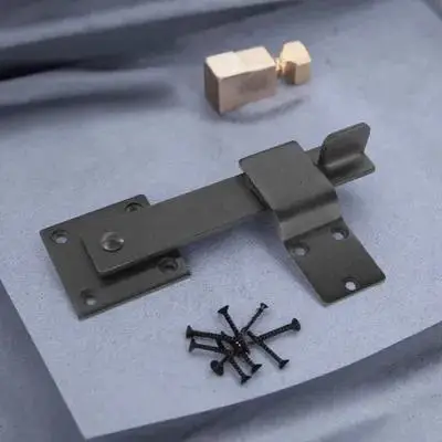 

1Set Reliable Barn Door Latch Classic Stylish American Design High Security Metal Lock Easy Install Universal Sliding Gate