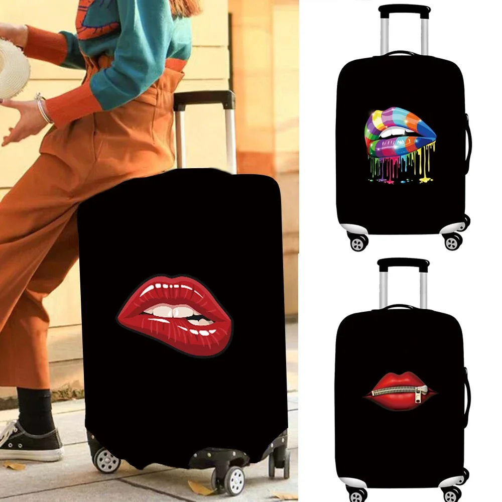 Luggage Cover Dustproof Elastic Travel Case Protective Cover 18-32 Size Mouth Series Luggage Elastic Protective Cover