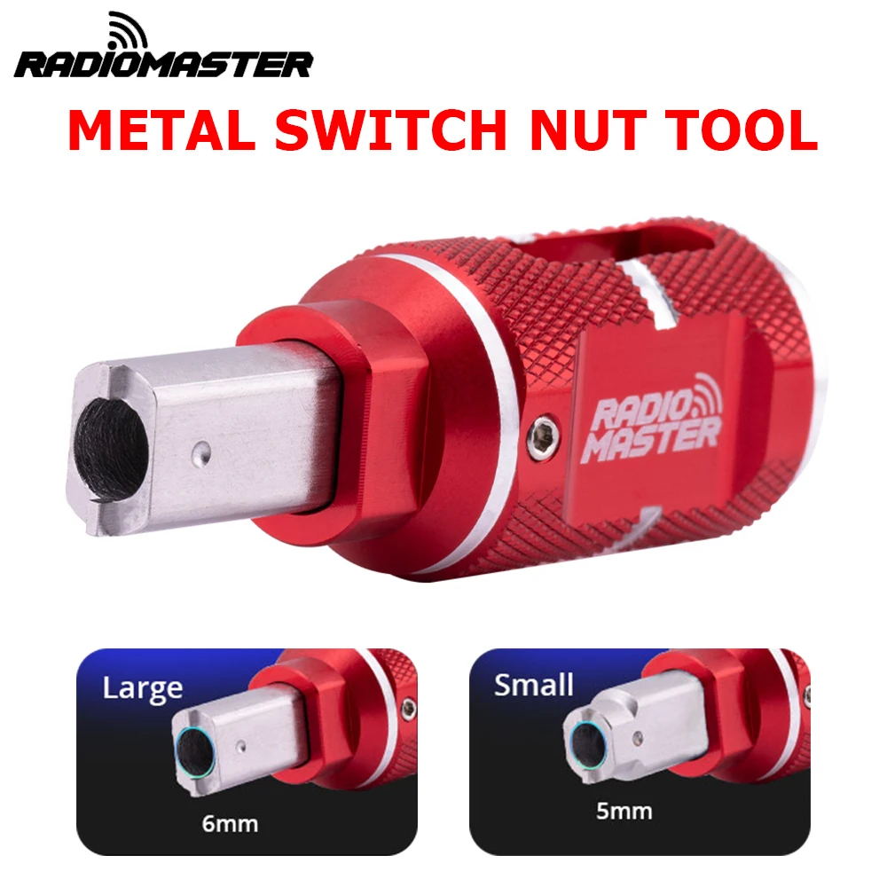 RadioMaster Metal Switch Nut Tool Removal Tool Reversible Head Screwdriver Tool RC Repair Parts For Switch Collets on RC Radios