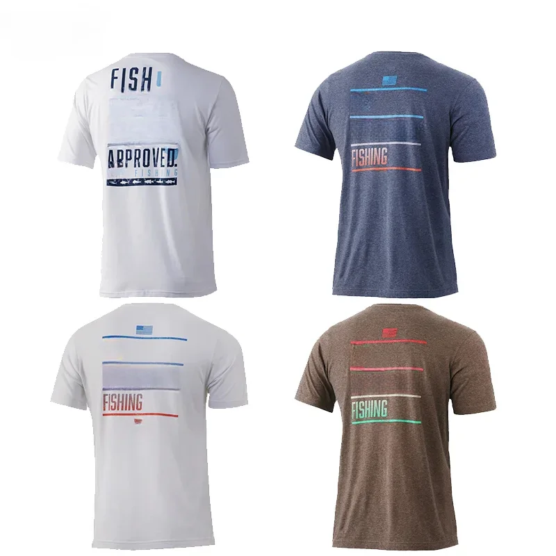 

Fishing Shirts Short-sleeve Summer Anti-UV Quick Dry Fishing Clothing Outdoor Sports Running Tops Wear