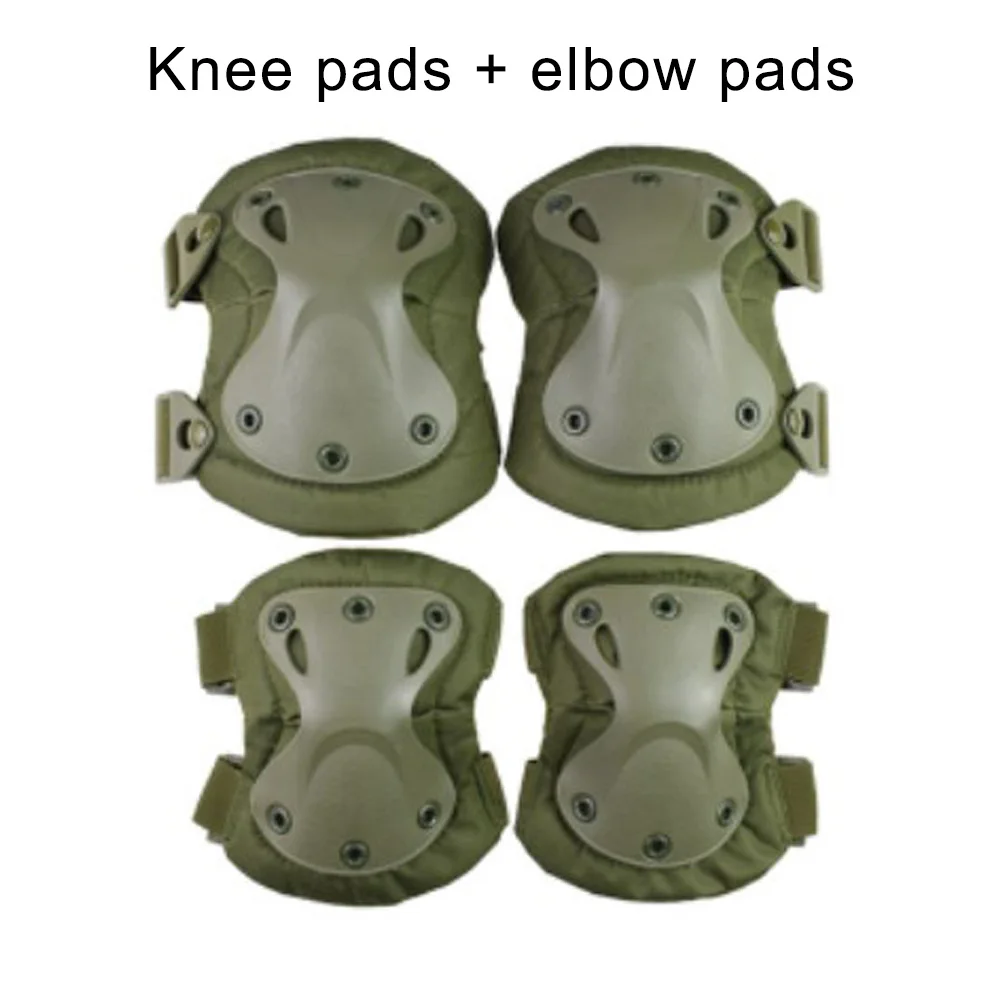 Tactical Knee Pad Elbow CS Protector Airsoft Outdoor Sport Hunting Kneepad Safety Gear Knee Protective Pads