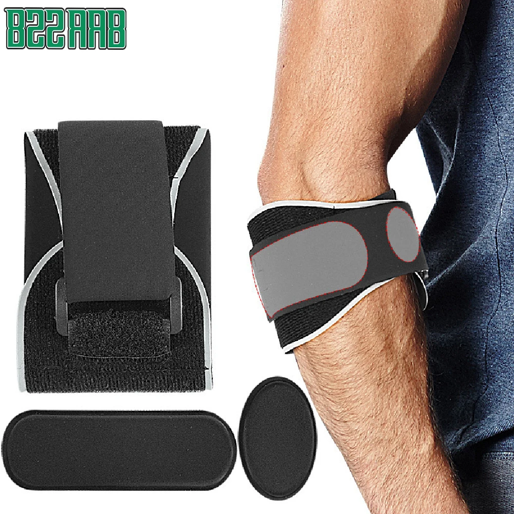 1PCS Soft Rebound Elbow Compression Brace, Adjustable Counterforce Forearm Support Strap with Shock Cushion