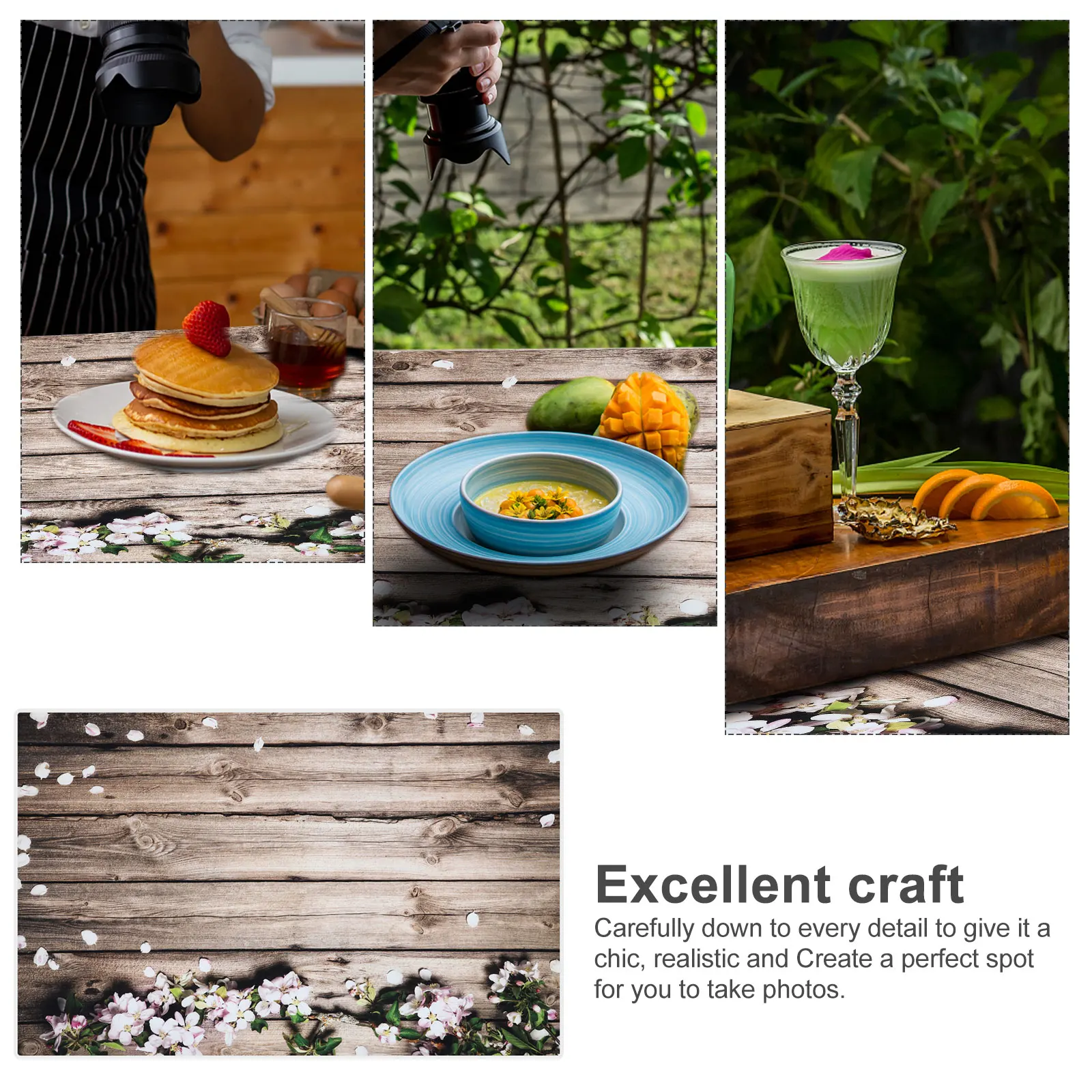 

Photography Background Cloth Wood Grain Backdrop Prop For Wedding Party Decoration Creative Hanging Tapestry Crafted Wall Decor