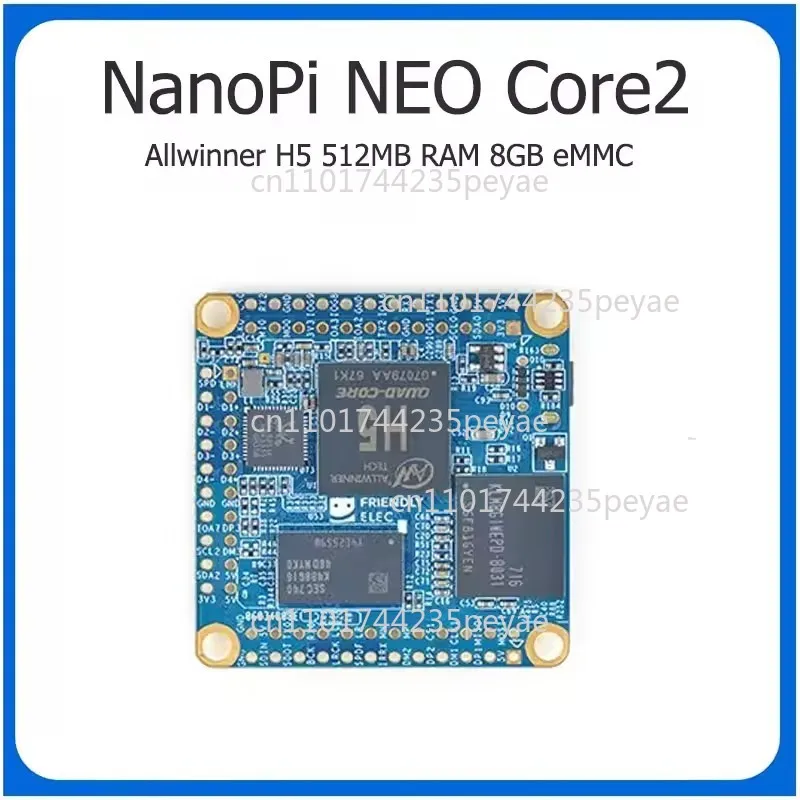 512M+8G eMMC NanoPi NEO Core2 Allwinner H5 Quad-Core ARM Cortex-A53 SBC Core Board Support Ubuntu Core Debian In Stock