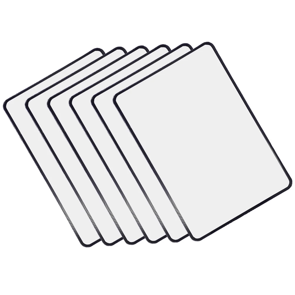 6 قطعة مكبر نمط البطاقة لقراءة الصفحة الكاملة ورقة مكبرة أداة المرجعية المسنين المحمولة جيب قياس العرض #3