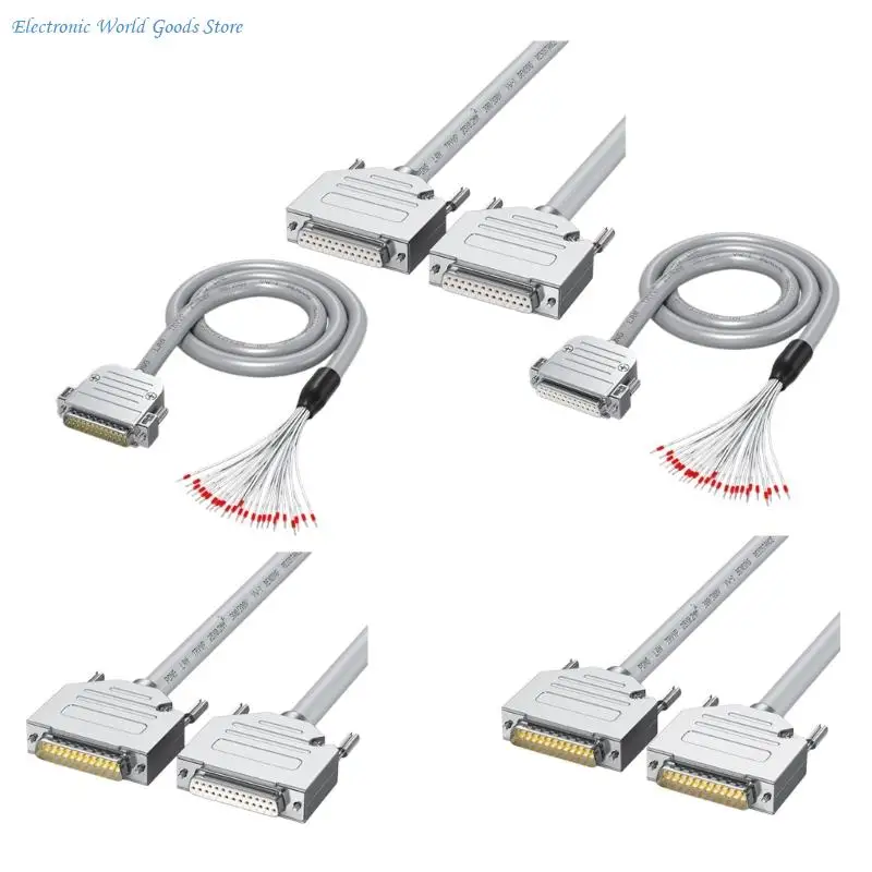 A3PD DB25 RS232 Cable Male to Female Simple Cord Industrial Straight Through