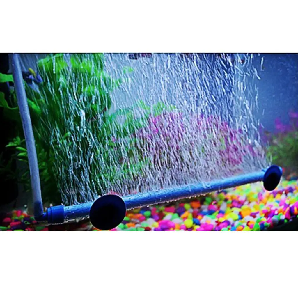 Oxygen Diffuser Bar Aquarium Aerator Wand Bubble Air Stone Non Clog Design for Fish Tank and Aquatic Plants