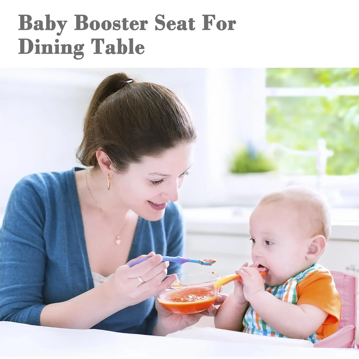 실내 옥외 아이들의 식사 의자 휴대용 Foldable를 위한 안전한 벨트를 가진 조밀한 아기 의자