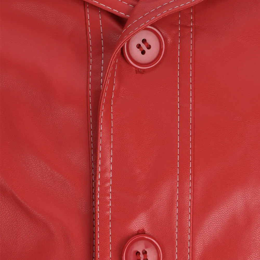 Kampf Club Tyler Durden Cosplay Kostüme auf Lager Brad Biker Lederjacke roten Mantel Hemd Brille Halloween Party Anzug