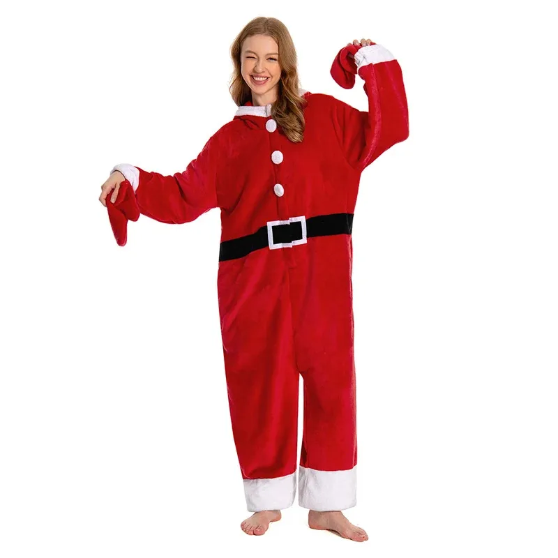 Animal Series Jumpsuit Christmas Pajamas Cosplay Fantasia Costume Disguise For Women Adult Halloween Carnival Party Suit