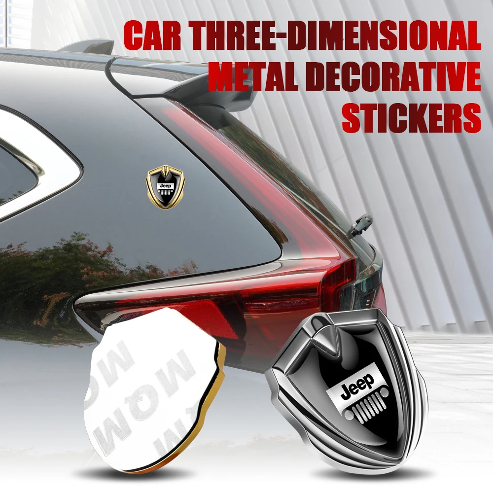 

3D металлические наклейки с эмблемой автомобиля, значок на задний багажник, декоративная наклейка для JEEP Grand Cherokee Liberty JK Renegade Compass Wrangler