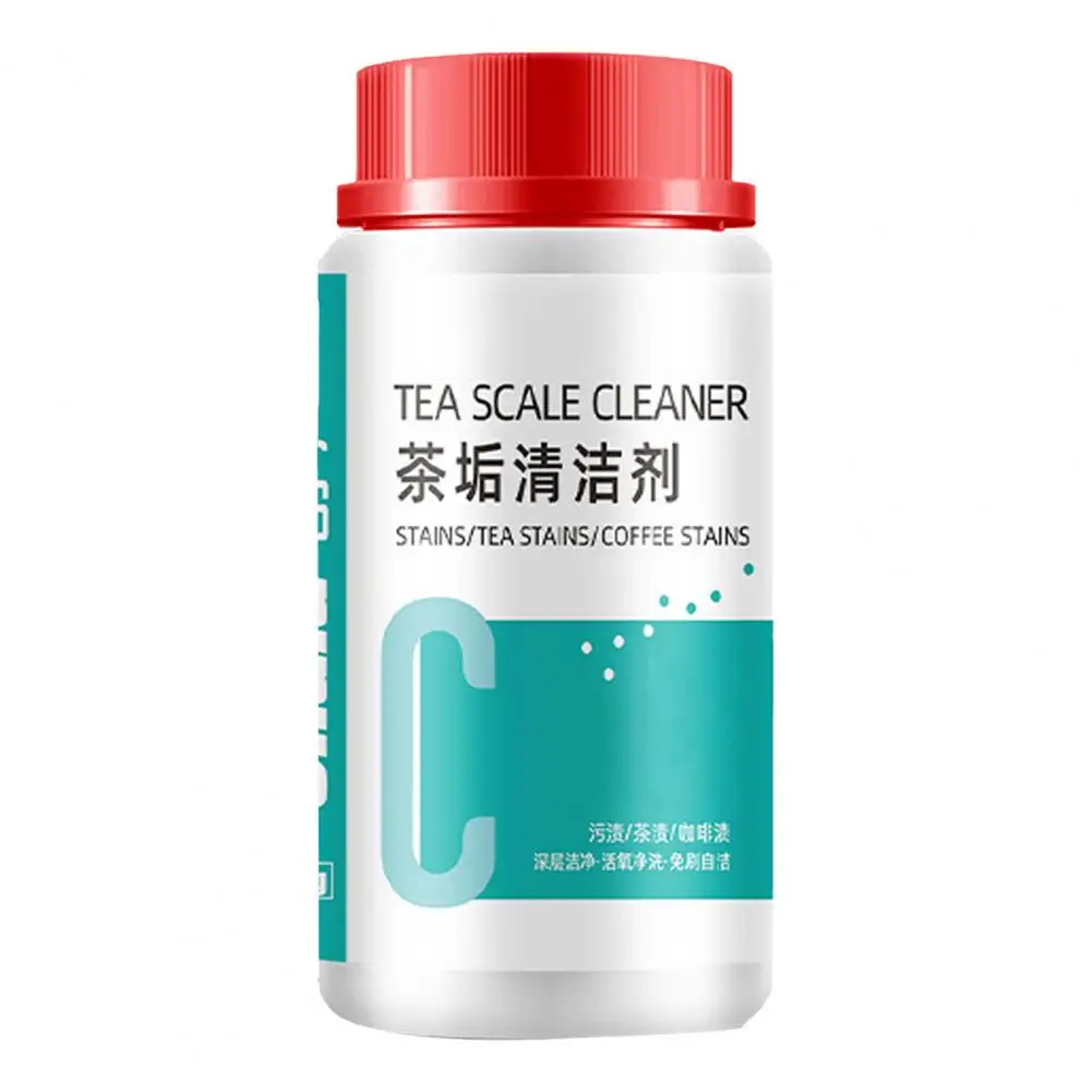 Teapot Cleaner Tea Stain Cleaner for Teapots Kettles Fast Acting Food Grade Descaling Detergent Powder for Coffee Tea Set 100ml