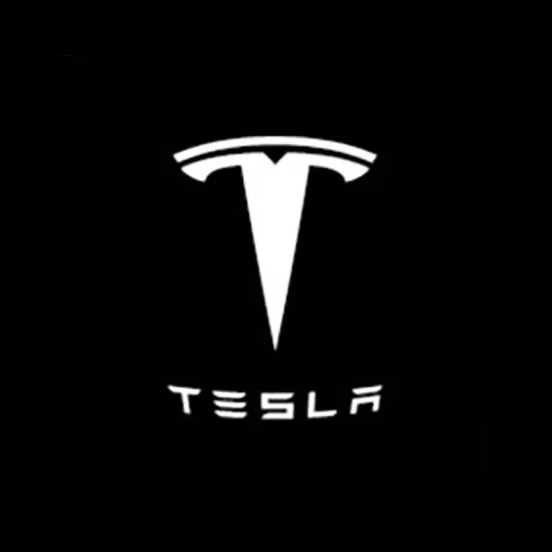 2/4 stuks Auto Deur LED Logo Projector Lampen HD Welkomslicht 3D Laser Ghost Shadow Licht voor Tesla Model Y 3 S X Auto Accessoire