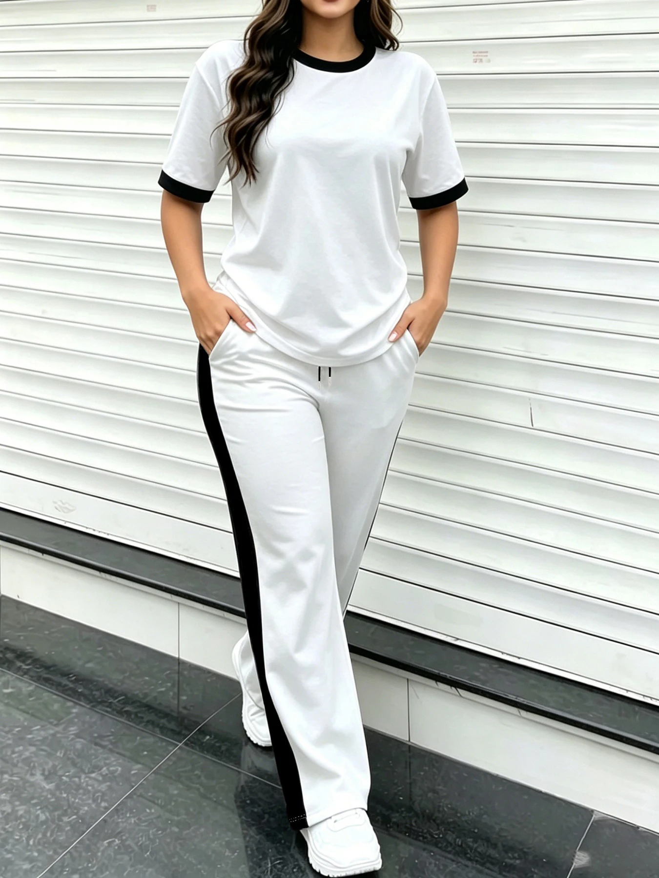 일상에서 활용하기 좋은 캐주얼 의상, 단색 여성 투피스 - Summer Clothing Wear 리뷰 및 가격