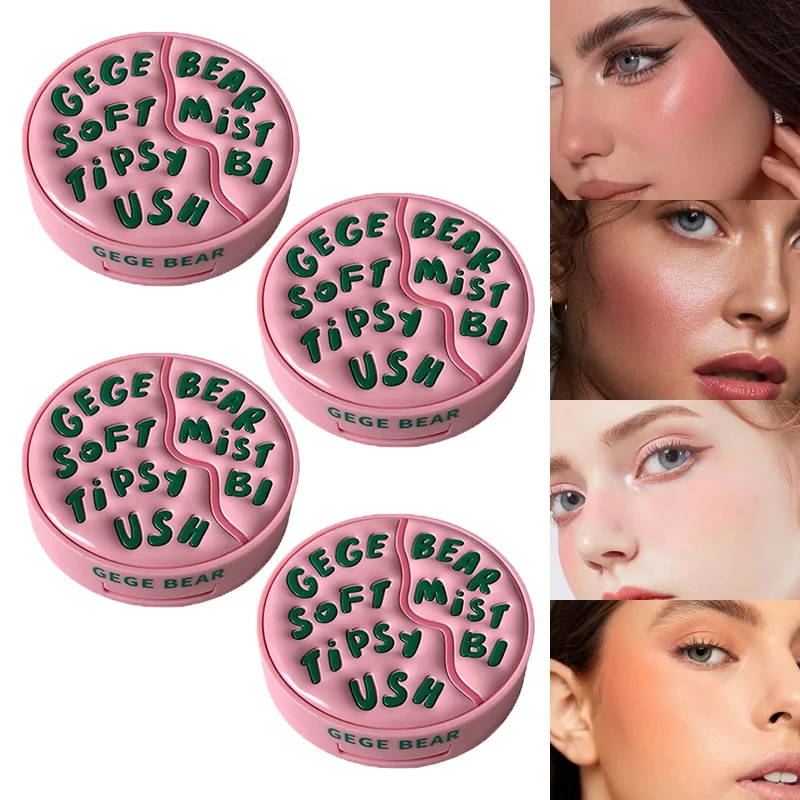 Gege Bear Soft Mist Blush - 4g, Fine Texture with Rich Color, Instagram Style, Easy for Daily Use
