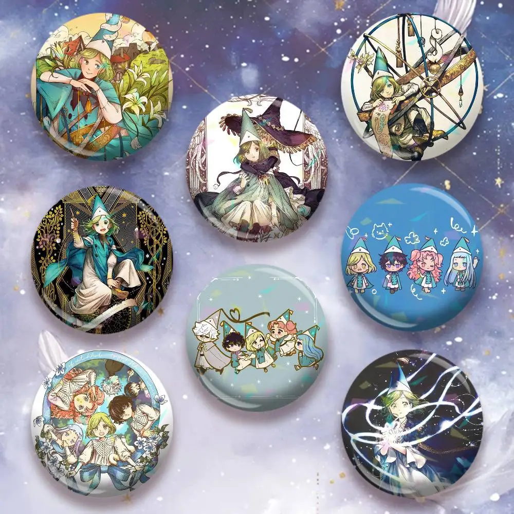 Anime witch hat atelier  Icon Badge Handmade Tinplate Brooch for Chest Ornament Gifts Easter decorations