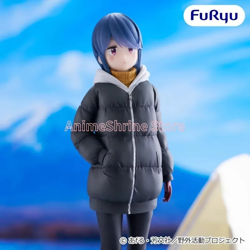 In Stock Trio-Try-iT Figure Laid-Back Camp Season 3 Rin Shima Prize Figure Anime Model Collection Toy Gift